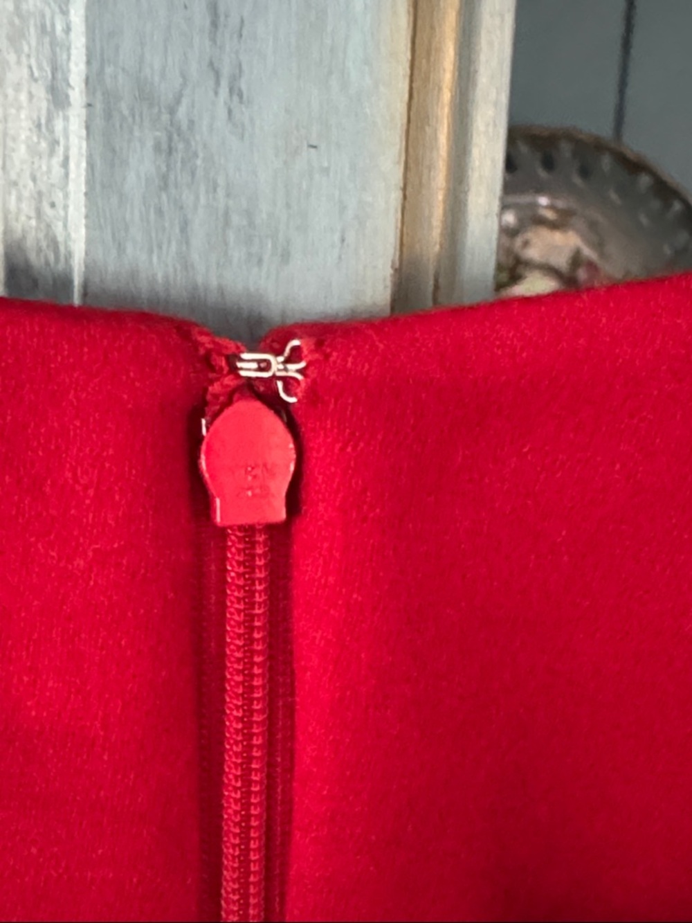 Talbots Petite Bright Red Pleated Front Dress Top - Picture 4 of 5